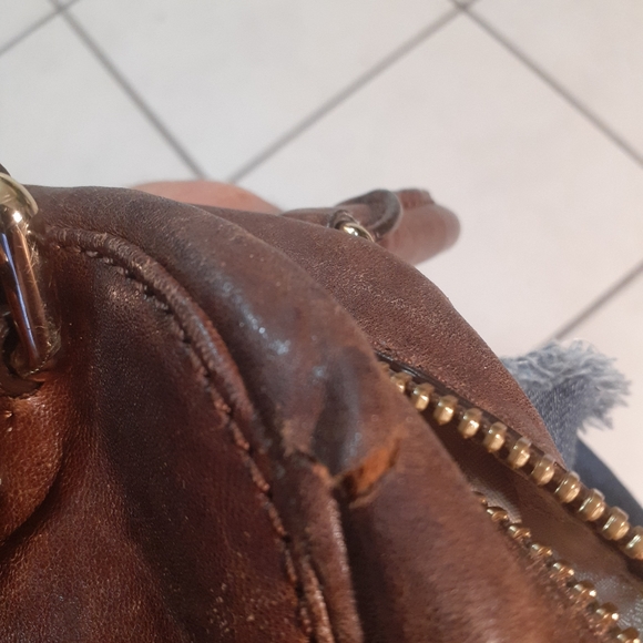 Michael Kors Brown Studded Leather Bag - Picture 11 of 11